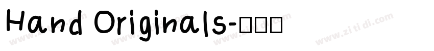 Hand Originals字体转换